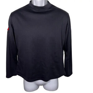 Dunninggolf, youth large Canada Helix long sleeve mock neck, activewear top